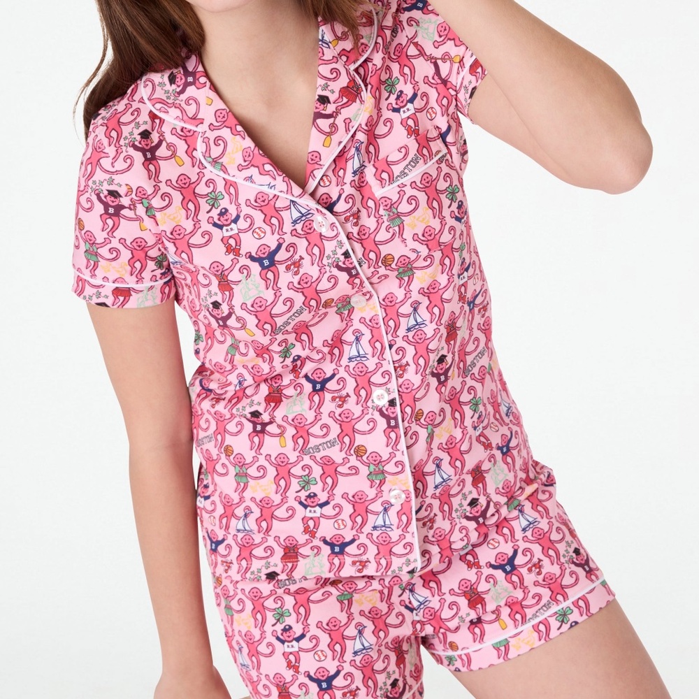 NWT Boston Monkey Polo Pajamas